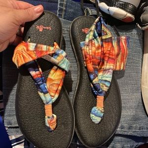 Brand New Sanuk Sandals size 6.5